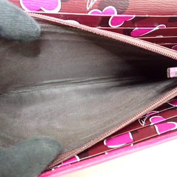 Gucci Heart Interlocking GG Long Continental Snap Wallet Pink Limited Edition - Picture 8 of 13